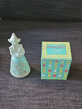 Vintage Avon Dutch Maid Figurine With Roses Roses Cologne.
